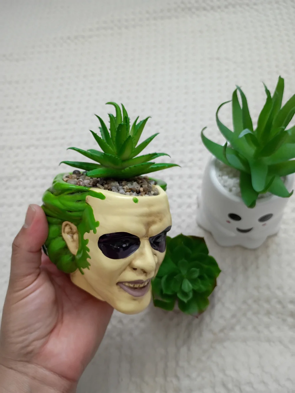 Beetlejuice & Ghost Ceramic Planter – Playful Home Accent